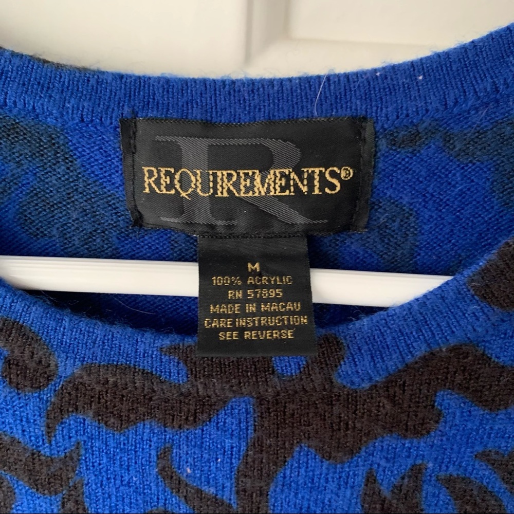 blue / black printed blouse - Picture 2 of 6